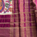 Semi Mysore Silk Saree(Kalamkari Print) - Image 3