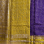 Semi Mysore Crepe Silk Checks Pattern - Image 4