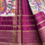 Semi Mysore Silk Saree(Kalamkari Print) - Image 4