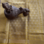 Semi Mysore Crepe Silk Checks Pattern - Image 3