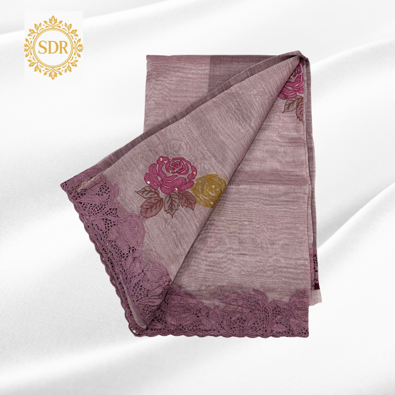 Untitled design - 2025-09-14T174540.721 Linen Tissue Saree - Image 1