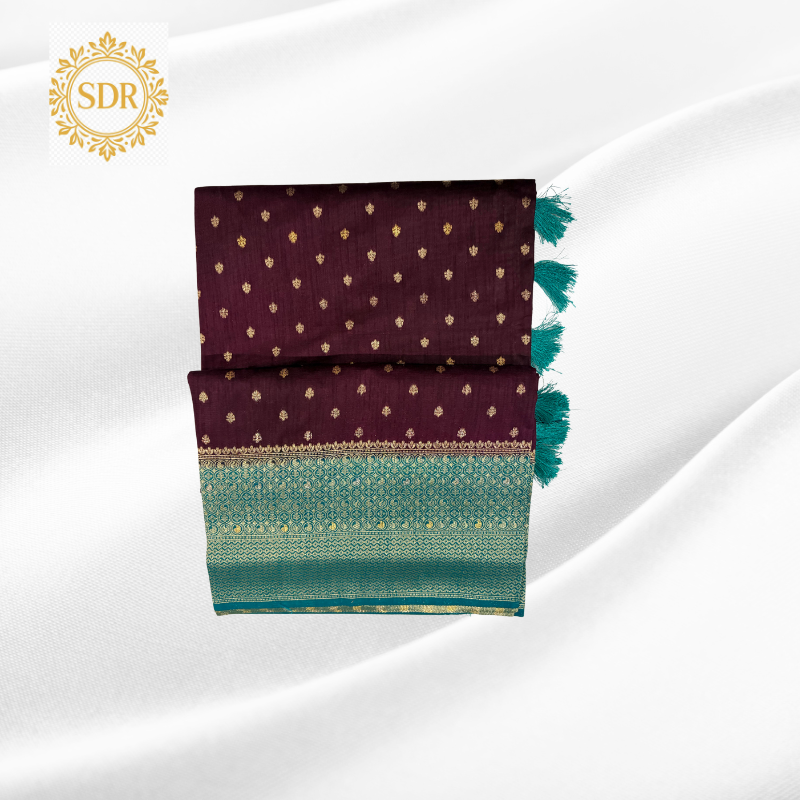 Untitled design - 2025-09-14T175613.456 Banarasi Kora Silk Saree - Image 1