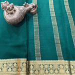 Pure Mysore Crepe Silk Saree – 130 GSM - Image 3