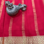 Pure Mysore Crepe Silk Saree – 130 GSM - Image 3