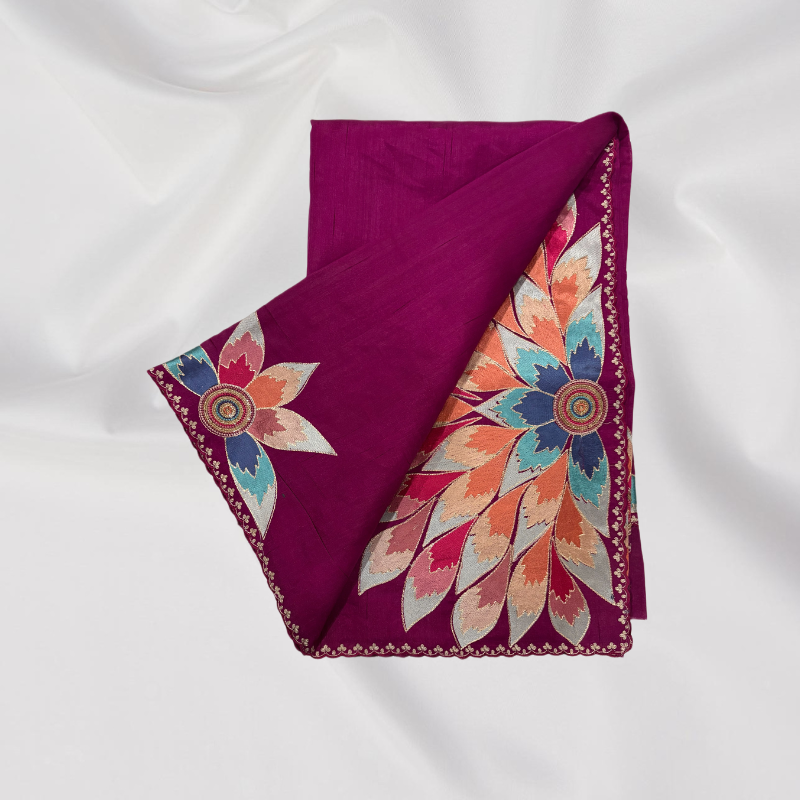 Untitled design (37) Pure Matka Silk Saree - Image 1