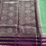 Semi Mysore Crepe Silk Checks Pattern - Image 3