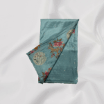 Pure Moss Tussar Silk - Image 4