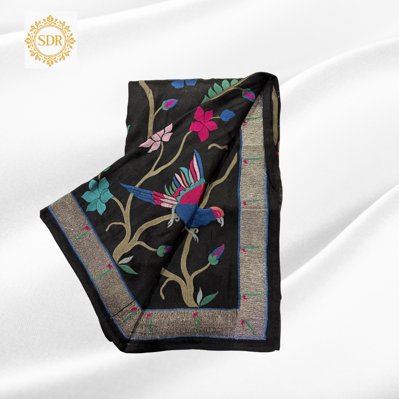 Untitled design (73) Paithani Tissue Saree - Image 1