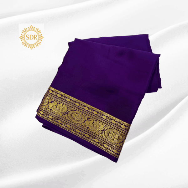 Pure Mysore Crepe Silk Saree – 130 GSM