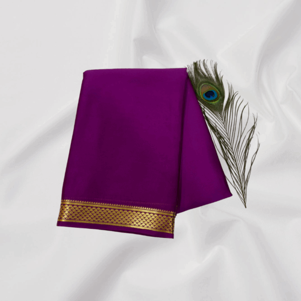 Pure Mysore Crepe Silk Saree (65–70 GSM)