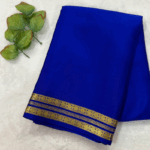 Pure Mysore Crepe Silk Saree (65–70 GSM)