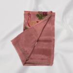 Pure Tissue Saree with Korean Machinery Work – Peacock Design