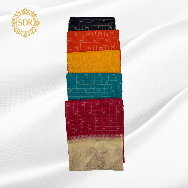 Your paragraph text (4) Kora Silk Saree - Image 1