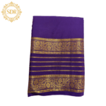 Semi Mysore Crepe Silk Saree with Zari Stripes