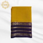 Semi Mysore Crepe Silk Checks Pattern