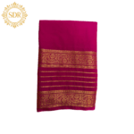 Semi Mysore Crepe Silk Saree with Zari Stripes