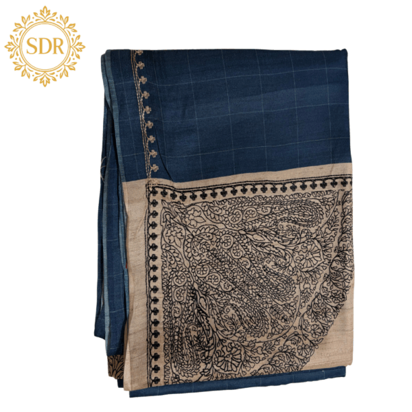 Satin Tussar Saree with Kashmiri Pallu