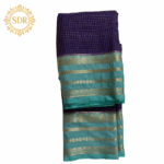 Semi Mysore Crepe Silk Checks Pattern - Image 2