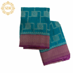 Banarasi Chiffon gerogette Saree - Image 2