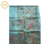 Elegant Organza Saree with Intricate Embroidery - Image 2