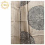 Satin Tussar Saree with Kashmiri Pallu - Image 2