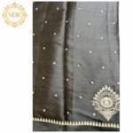 Satin Tussar Pallu With Kashmiri Pallu - Image 3