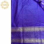 Semi Mysore Crepe Silk Saree with Zari Stripes - Image 4