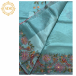 Elegant Organza Saree with Intricate Embroidery - Image 4