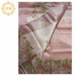 Elegant Organza Saree with Intricate Embroidery - Image 4