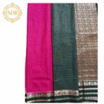 Semi Mysore Crepe Silk Checks Pattern - Image 5