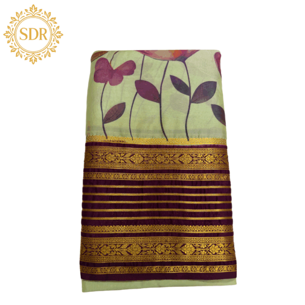 Semi Mysore Silk Saree(Kalamkari Print)