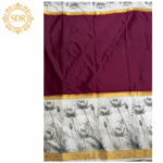 Semi Mysore Silk Saree(Kalamkari Print) - Image 3