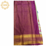 Semi Mysore Silk Saree(Kalamkari Print) - Image 4