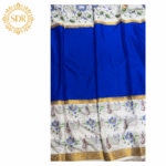 Semi Mysore Silk Saree(Kalamkari Print) - Image 4
